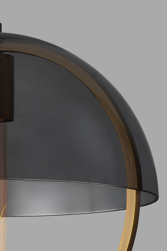 Copernica smoke glass shade is a replacement part for the Copernica Pendant Large. It is mouth blown color-in smoke glass.