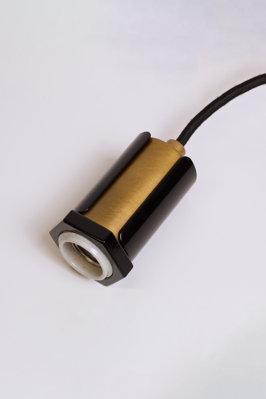 Alamere Plug-in Pendant Black and Mavisten Brass