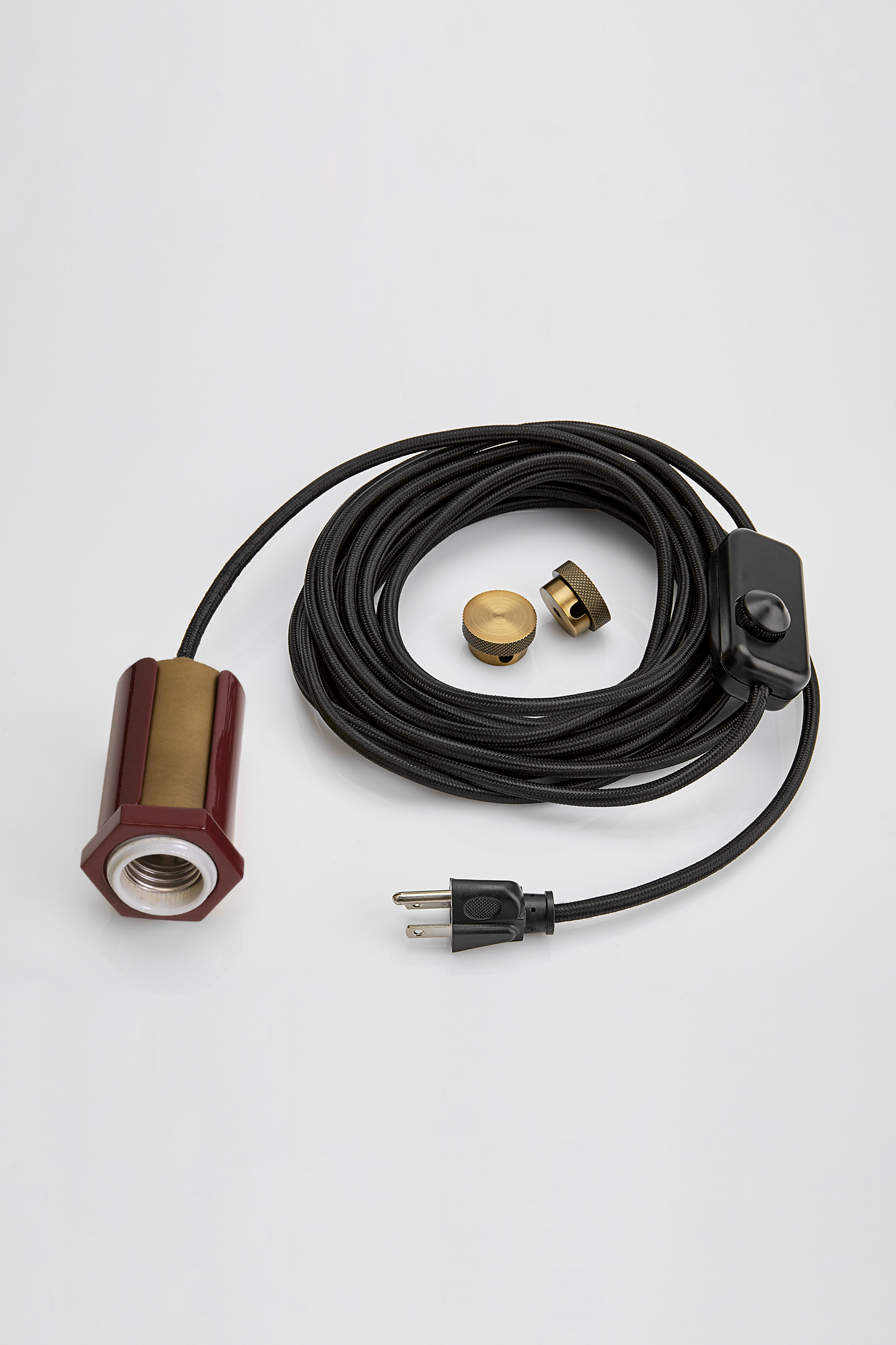 Alamere Plug-in Pendant Oxblood and Mavisten Brass