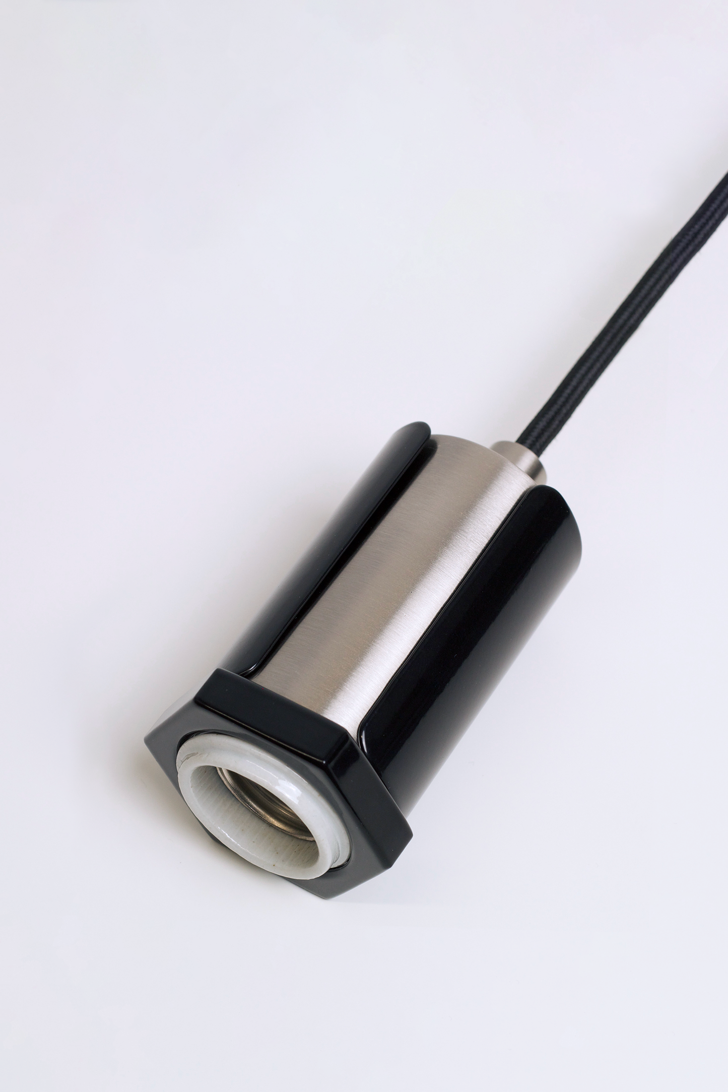 Alamere Plug-in Pendant Black and Brushed Nickel