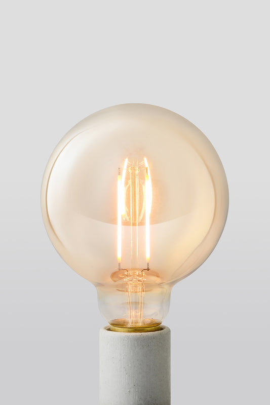 Mavisten Edition's G30 globe LED bulb features full-range, flicker-free dimming to set the perfect mood.