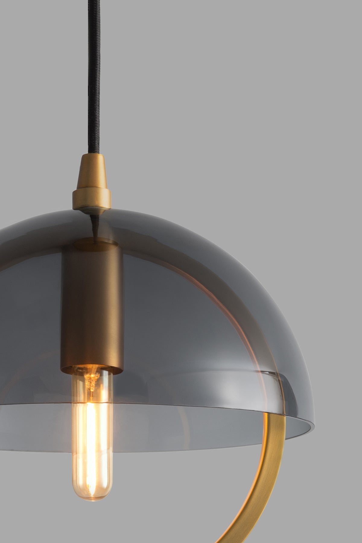 Modern pendant light with warm vintage style LED T6light bulb