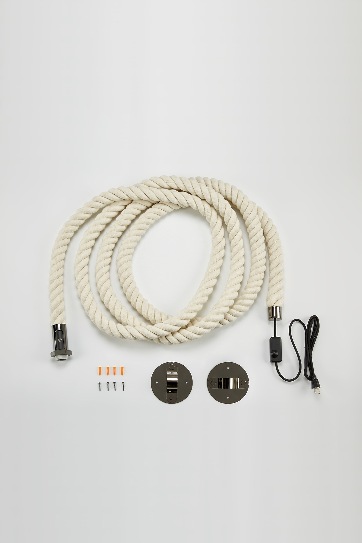 Davit Wire Rope Pendant Dume Rope Pendant – Nautical Plug-In Light for Coastal Decor – Mavisten ...