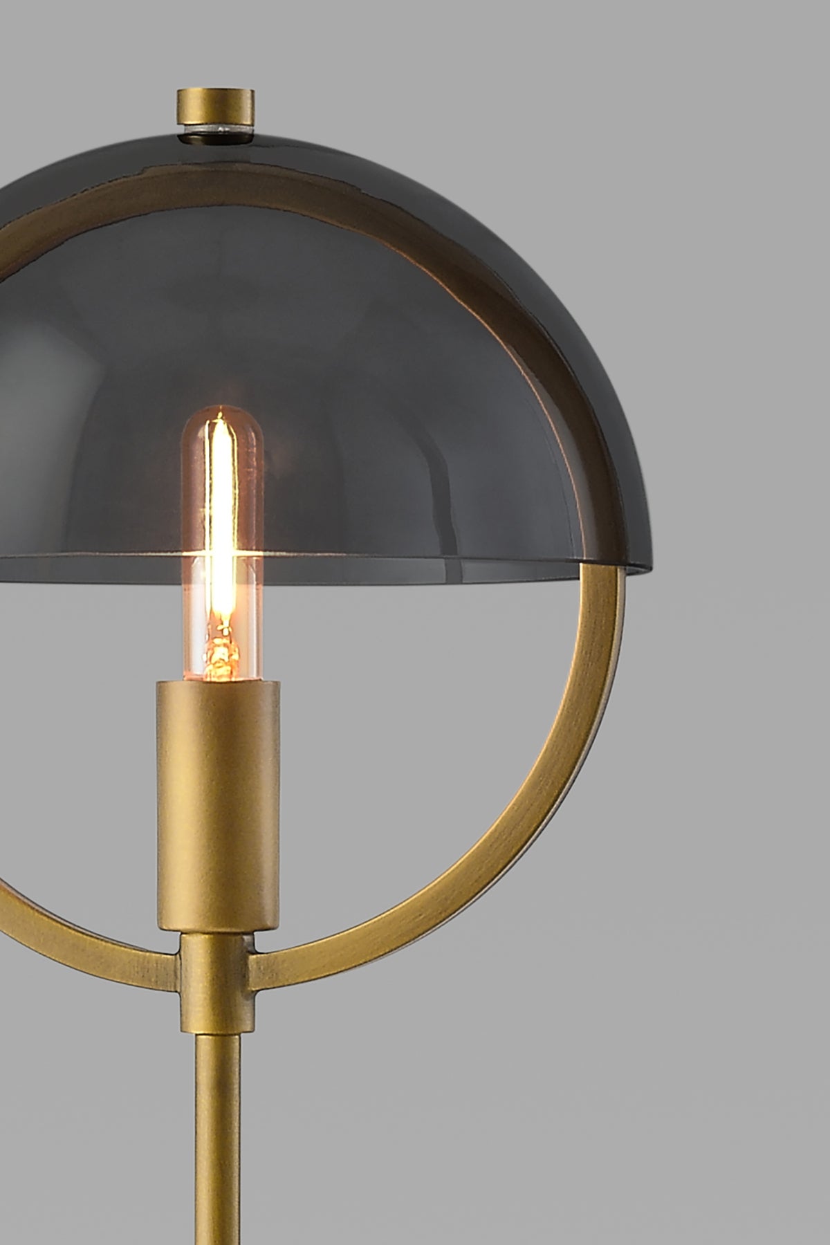Modern table lighting with warm vintage style LED T6 light bulb